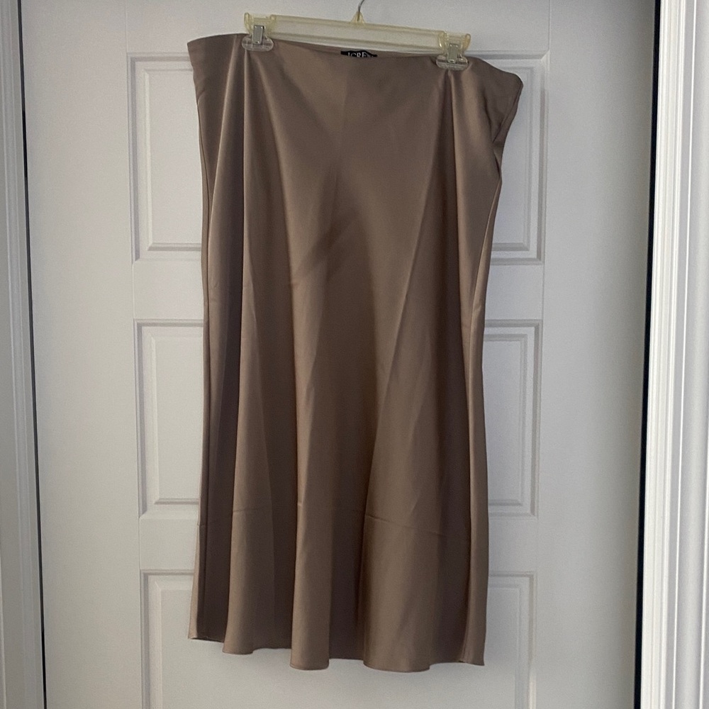 J. Crew Classic Brown Midi Skirt